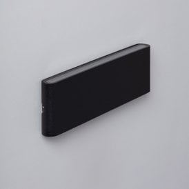 Edit Longluming 20W Cool White Integrated LED Outdoor Up & Down Wall Light in Black Finish