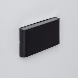 Edit Luming Rectangular 12W Cool White Integrated LED Outdoor Up & Down Wall Light in Black Finish