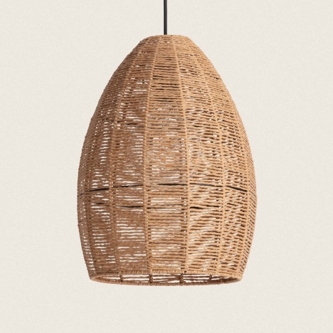 Edit Lighting Edit Mahali Single Light Ceiling Pendant Light In Natural Finish