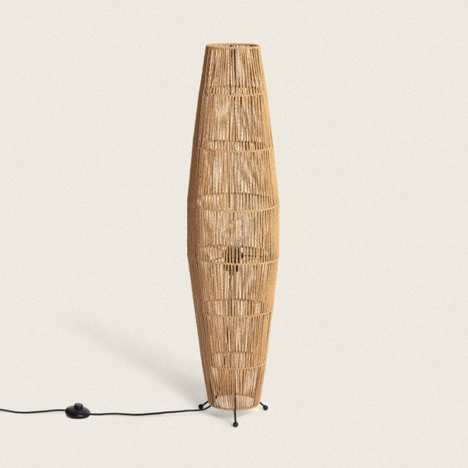Edit Lighting Edit Mahali Single Light Floor Lamp In Natural Finish