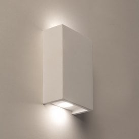 Edit Marley USB Rechargeable LED Up & Down Wall Light with Remote Control - Plaster