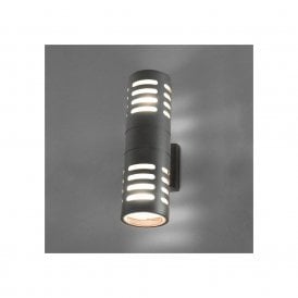 Edit Mekong 2 Light Outdoor Up & Down Wall Fitting In Dark Graphite Finish