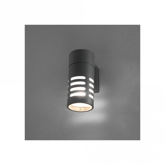 Edit Lighting Edit Mekong Single Light Outdoor Wall Fitting In Dark Graphite Finish
