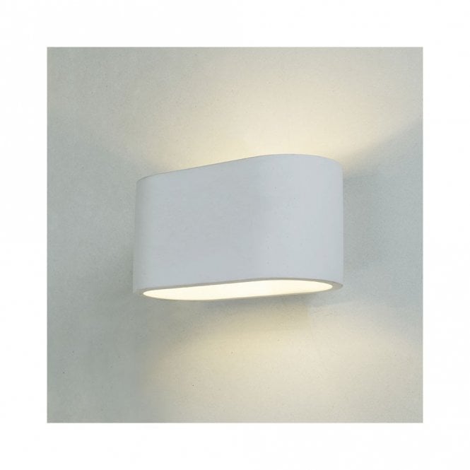 Edit Lighting Edit Merton Up & Down Plaster Wall Light In White Finish