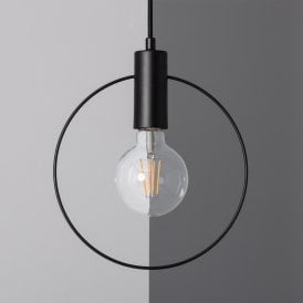 Edit Mini Otos Single Light Ceiling Pendant In Black Finish