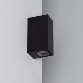 Edit Miseno IP44 Outdoor Up & Down Wall Light in Black Finish