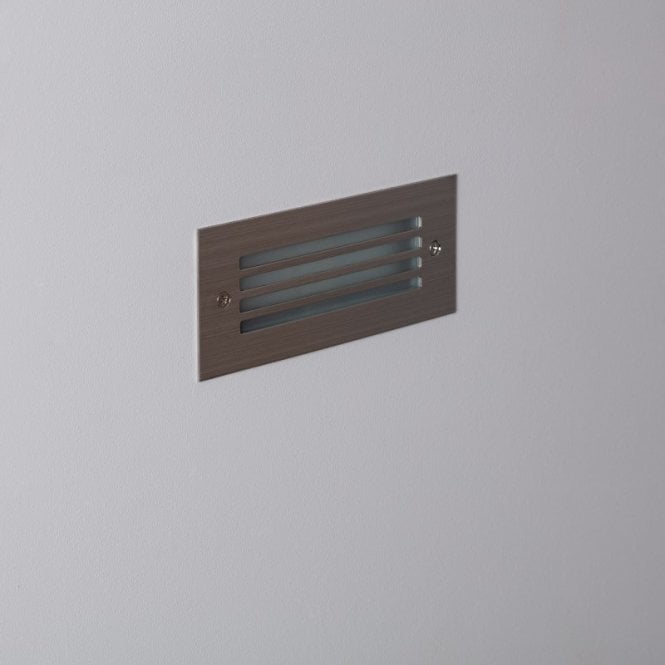 Edit Lighting Edit Morgan Daylight LED Outdoor Recessed Wall Light In Steel Finish