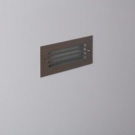 Edit Morgan Daylight LED Outdoor Recessed Wall Light In Steel Finish