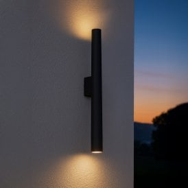 Edit Mykonos LED Outdoor Up & Down Wall Light - Dark Grey