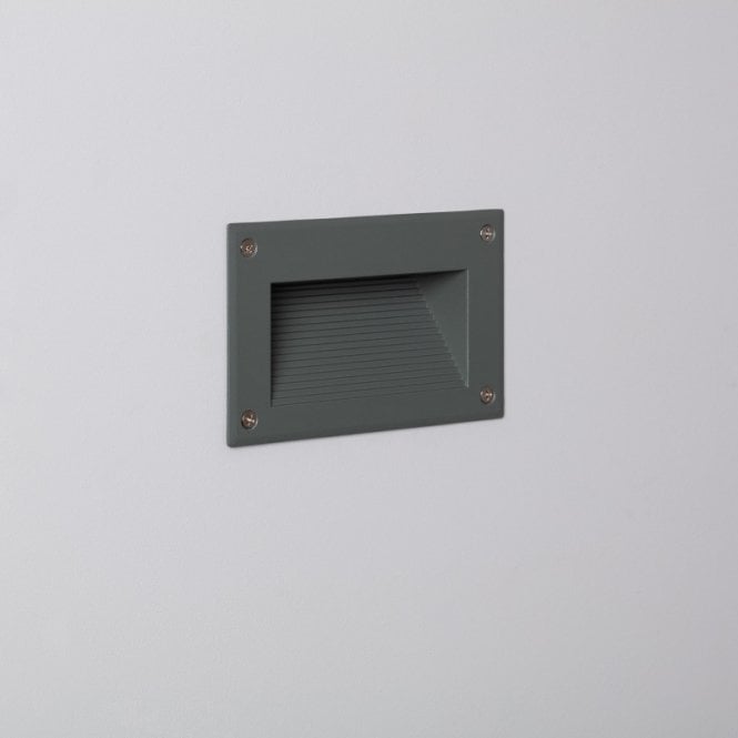 Edit Lighting Edit Mystic 3W Warm White LED Recessed Outdoor Step Light In Grey Finish
