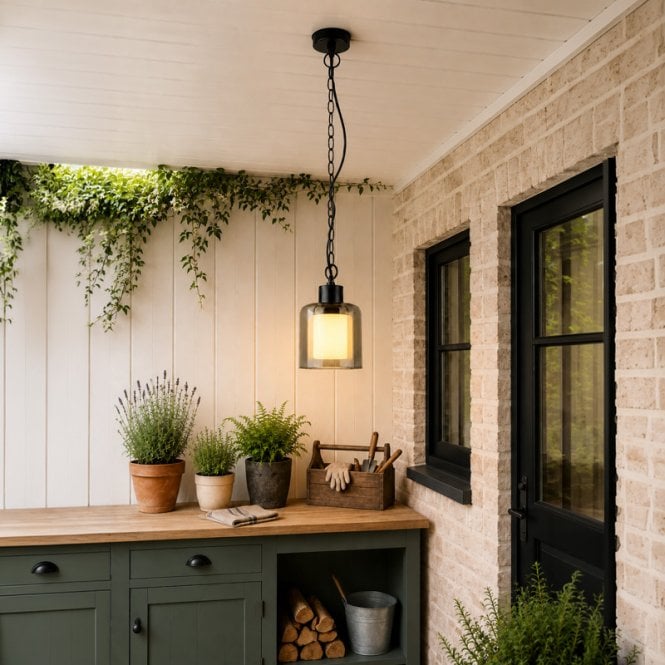 Edit Lighting Edit Nord Outdoor Porch Pendant - Black