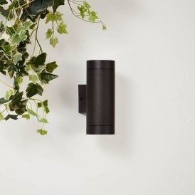 Edit Oakham 2 Light Outdoor Up & Down Wall Fitting In Black Finish