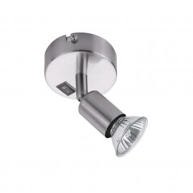 Edit Oasis Single Spotlight Fitting in Aluminium Finish