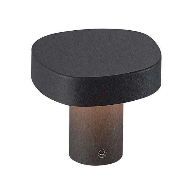 Edit Lighting Edit Onda LED Outdoor Pedestal Light In Dark Grey Finish