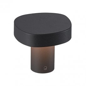 Edit Onda LED Outdoor Pedestal Light In Dark Grey Finish