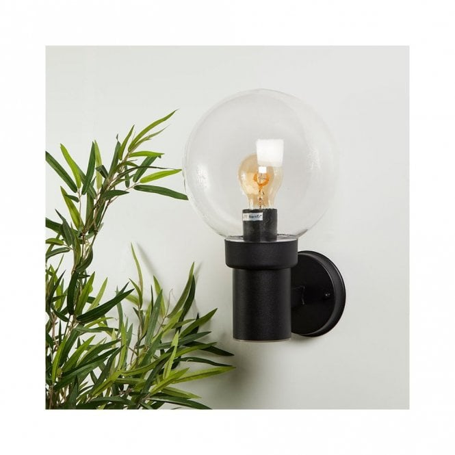 Edit Lighting Edit Optic Single Light Outdoor Wall Fitting in Black Finish
