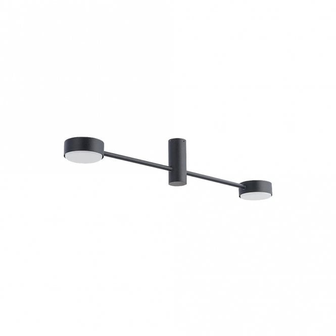 Edit Lighting Edit Orbit II Flush Ceiling Fitting in Black Finish