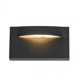 Edit Paxos LED Outdoor Flush Wall Light - Dark Grey