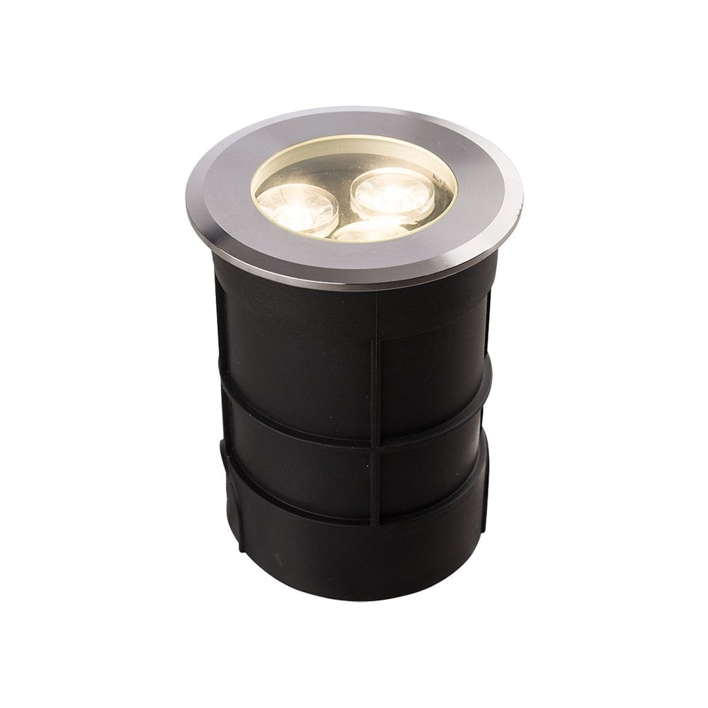 Edit Lighting Edit Picco Large LED Ground Light In Silver Finish 44552 ...