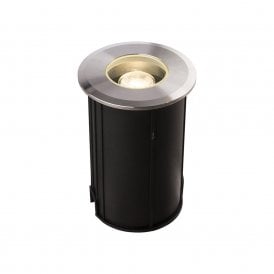 Edit Picco Medium LED Ground Light In Silver Finish