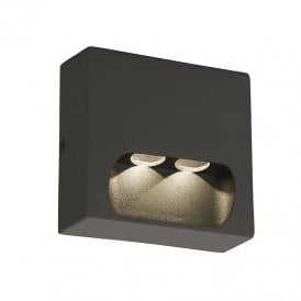 Edit Poros 100 LED Outdoor Wall Light In Anthracite Finish