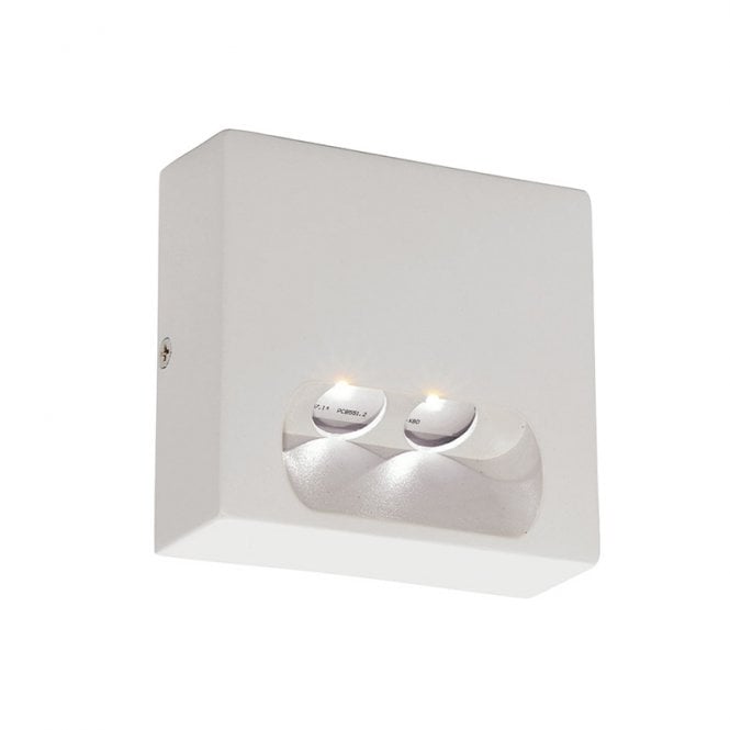 Edit Lighting Edit Poros 100 LED Outdoor Wall Light In White Finish