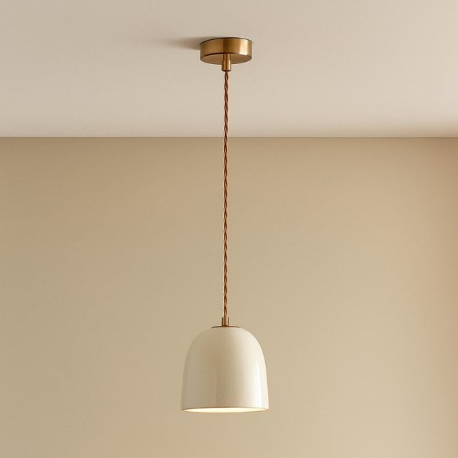 Edit Lighting Edit Porto Ceramic Ceiling Pendant Light - Cream