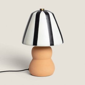 Edit Quitamba Plaster Table Lamp - Black & White