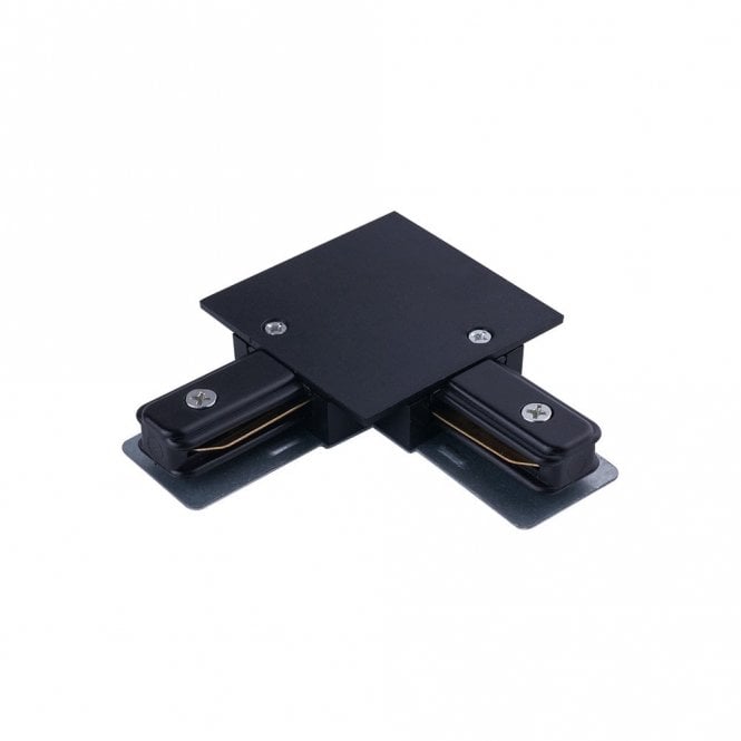 Edit Lighting Edit Recessed 1 Circuit Track Corner in Black Finish