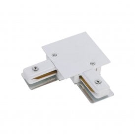 Edit Recessed 1 Circuit Track Corner in White Finish