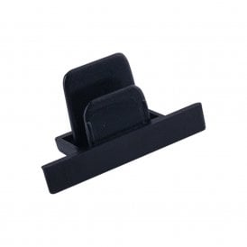 Edit Recessed 1 Circuit Track End Cap in Black Finish