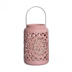 Edit Renoir LED Portable Table Lamp With Candle In Pink Finish