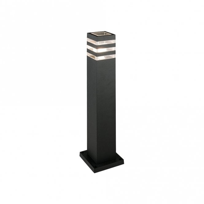 Edit Lighting Edit Rio Single Light Outdoor Bollard Light In Black Finish