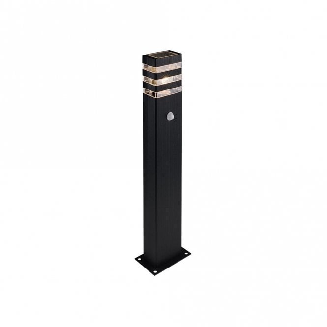 Edit Lighting Edit Rio Single Light Outdoor Bollard Light with PIR Sensor In Black Finish