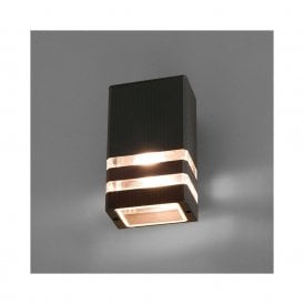Edit Rio Single Light Outdoor Wall Light In Black Finish