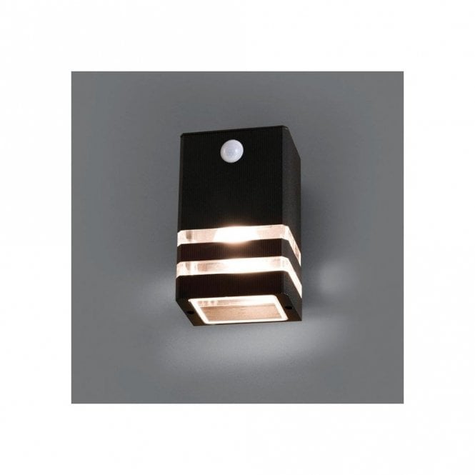Edit Lighting Edit Rio Single Light Outdoor Wall Light In Black Finish with PIR Sensor