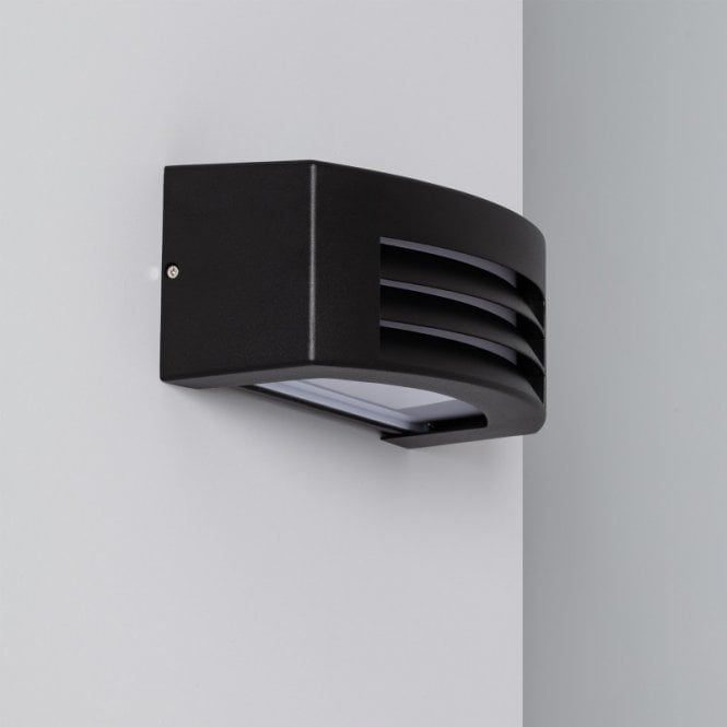 Edit Lighting Edit Riva Single Light Outdoor Flush Wall Fitting in Black Finish