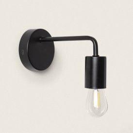Edit Sadie USB Rechargeable Wall Light in Black Finish