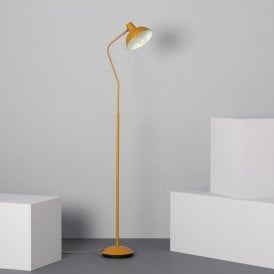 Edit Sahani Single Light Floor Lamp In Yellow & Brass Finish