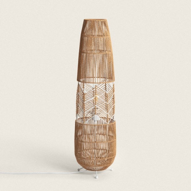 Edit Lighting Edit Satie Single Light Floor Lamp Natural Finish