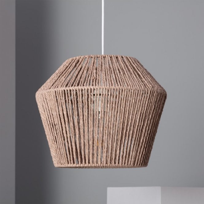 Edit Lighting Edit Sauki Single Light Ceiling Pendant In Natural Finish