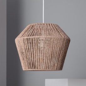 Edit Sauki Single Light Ceiling Pendant In Natural Finish