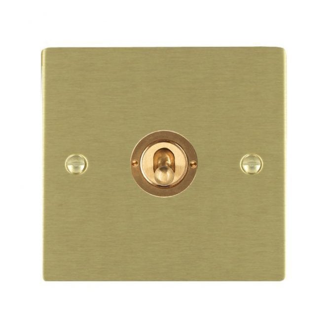 Edit Lighting Edit Sheer 1 Gang Two Way Toggle Switch - Satin Brass