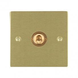 Edit Sheer 1 Gang Two Way Toggle Switch - Satin Brass