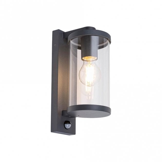 Edit Lighting Edit Silistra Single Light Outdoor Wall Fitting In Anthracite Finish with PIR Sensor