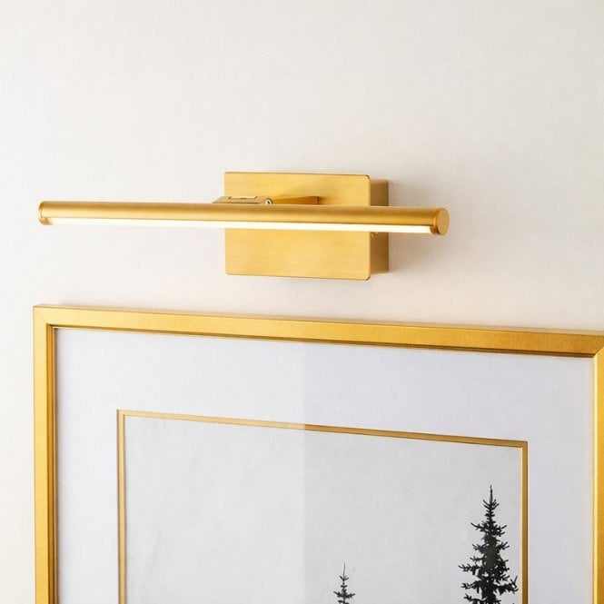 Edit Lighting Edit Slimline 400 USB Rechargeable LED Touch Picture Light - Matt Gold