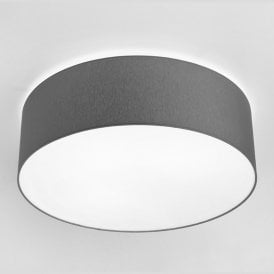Edit Small Cameron Flush Ceiling Light In Grey Finish