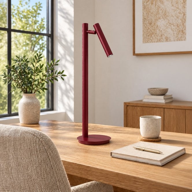 Edit Lighting Edit Sopel Desk Lamp - Burgundy