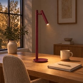 Edit Sopel Desk Lamp - Burgundy