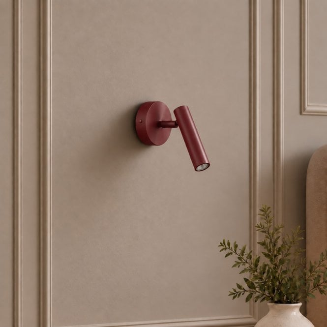 Edit Lighting Edit Sopel Wall Light - Burgundy